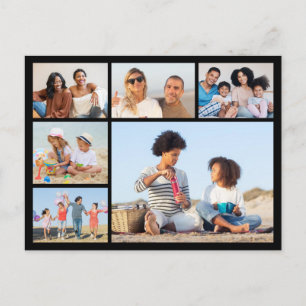 Create Your Own 6 Photo Collage  Postcard