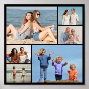 Create Your Own 6 Photo Collage Poster