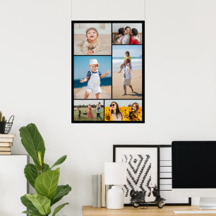Create Your Own 6 Photo Collage Poster