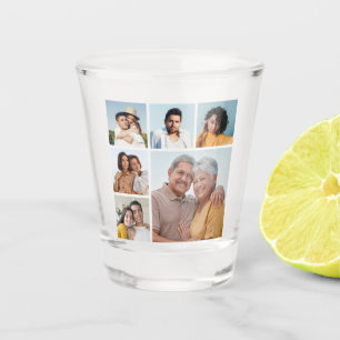 Create Your Own 6 Photo Collage Shot Glass