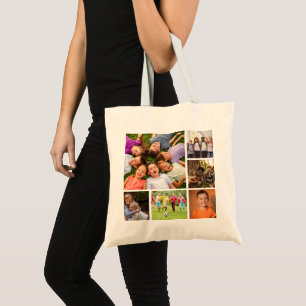 Create Your Own 6 Photo Collage Tote Bag