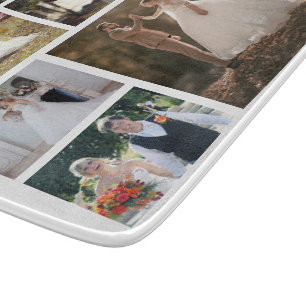 Create Your Own 6 Photo Wedding Collage Cutting Board