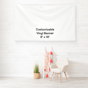 Create your own 6' x 10' Indoor Vinyl Banner