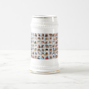 Create Your Own 70 Photo Collage Beer Stein