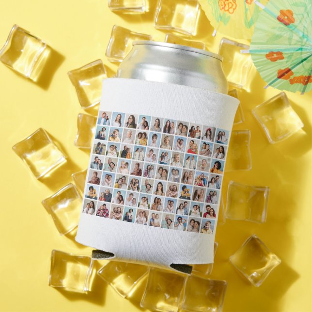 Create Your Own 70 Photo Collage Can Cooler (In Situ Summer)
