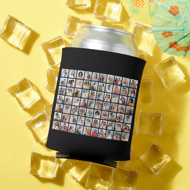 Create Your Own 70 Photo Collage Can Cooler (In Situ Summer)