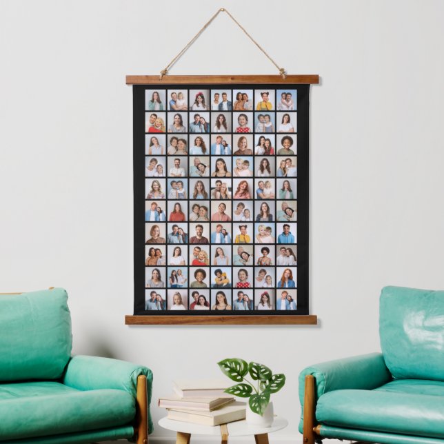 Create Your Own 70 Photo Collage Hanging Tapestry (Living Room)