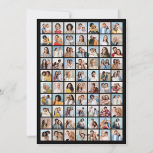 Create Your Own 70 Photo Collage Invitation
