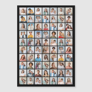 Create Your Own 70 Photo Collage Magnetic Invitation