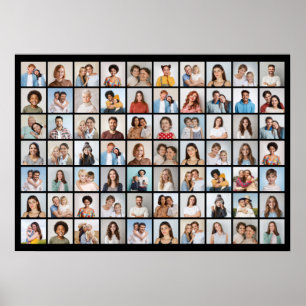 Create Your Own 70 Photo Collage Poster