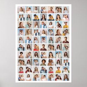 Create Your Own 70 Photo Collage Poster