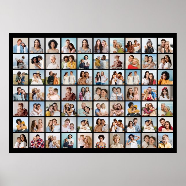 Create Your Own 70 Photo Collage  Poster (Front)