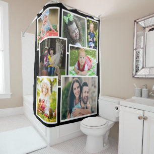 Create Your Own 7 Family Photo Collage Black
