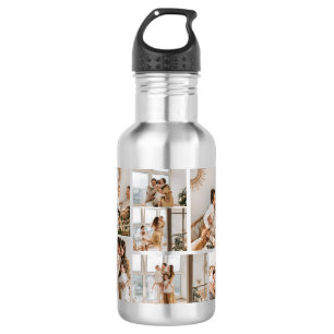 Create Your Own 7 Photo Collage 532 Ml Water Bottle