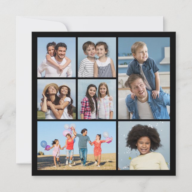  Create Your Own 7 Photo Collage  Card (Front)