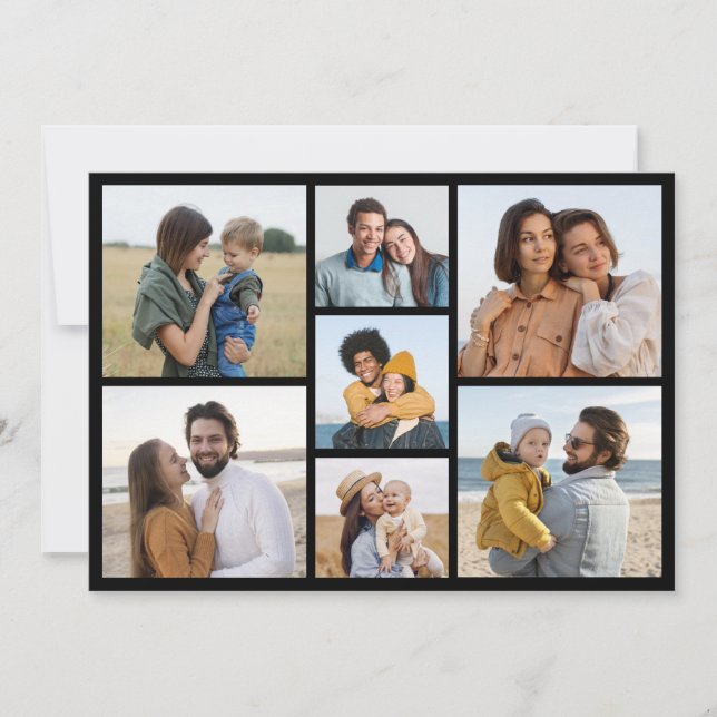 Create Your Own 7 Photo Collage Card (Front)