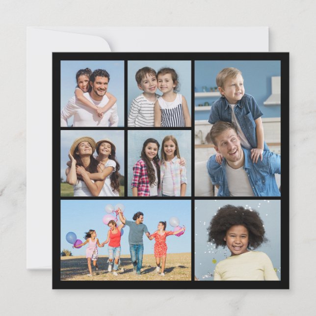 Create Your Own 7 Photo Collage  Card (Front)