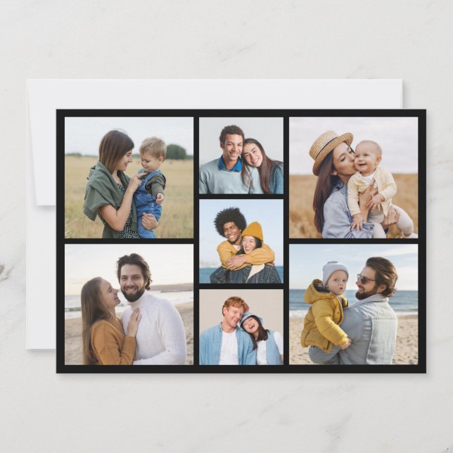 Create Your Own 7 Photo Collage Card (Front)
