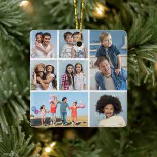  Create Your Own 7 Photo Collage  Ceramic Ornament