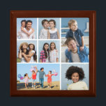 Create Your Own 7 Photo Collage  Gift Box<br><div class="desc">Create your own 7 Photo Collage for Christmas, Birthdays, Weddings, Anniversaries, Graduations, Father's Day, Mother's Day or any other Special Occasion, with our easy-to-use design tool. Add your favourite photos of friends, family, vacations, hobbies and pets and you'll have a stunning, one-of-a-kind photo collage. Our custom photo collage is perfect...</div>