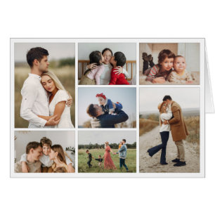 Create Your Own 7 Photo Collage Greeting Card