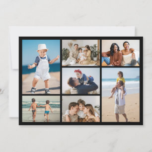 Create Your Own 7 Photo Collage Greeting Card