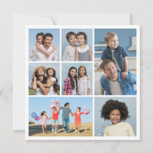 Create Your Own 7 Photo Collage Greeting Card