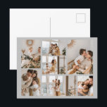 Create Your Own 7 Photo Collage Holiday Postcard<br><div class="desc">Introducing our personalized photo collage postcard - the perfect way to send your warmest wishes and fondest memories to your loved ones! Whether you're celebrating a graduation, honouring family, cherishing friends, or remembering a vacation trip, our custom postcard is the ultimate way to commemorate any occasion. With our easy-to-use design...</div>