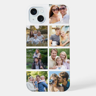 Create your Own 7 Photo Collage iPhone 15 Plus Case