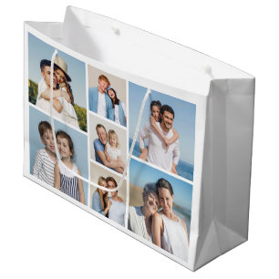 Create Your Own 7 Photo Collage Large Gift Bag