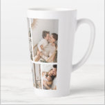Create Your Own 7 Photo Collage Latte Mug<br><div class="desc">Introducing our personalized photo collage latte mug - the perfect way to start your day with a warm cup of coffee or tea surrounded by your favourite memories! Whether you're celebrating a graduation, honouring family, cherishing friends, or remembering a vacation trip, our custom latte mug is the ultimate way to...</div>