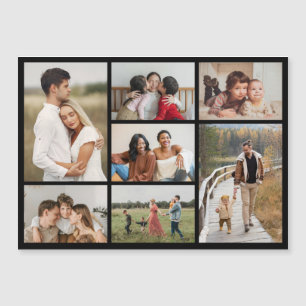 Create Your Own 7 Photo Collage Magnetic Card