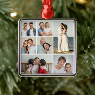  Create Your Own 7 Photo Collage  Metal Ornament