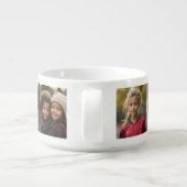 Create Your Own 7 Photo Collage - minimal design Bowl (Back)