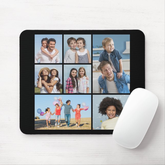  Create Your Own 7 Photo Collage  Mouse Pad (With Mouse)