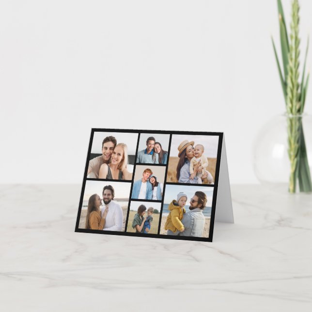 Create Your Own 7 Photo Collage Note Card (Front)