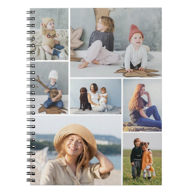 Create Your Own 7 Photo Collage Notebook (Front)