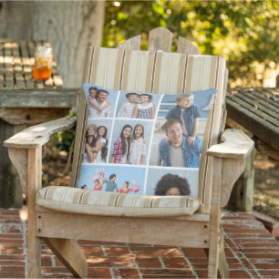 Create Your Own 7 Photo Collage Outdoor Pillow