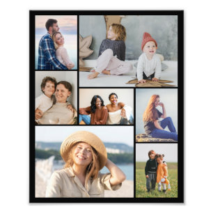 Create Your Own 7 Photo Collage Photo Enlargement Print