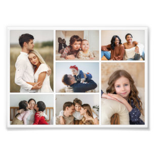 Create Your Own 7 Photo Collage Photo Enlargement Print