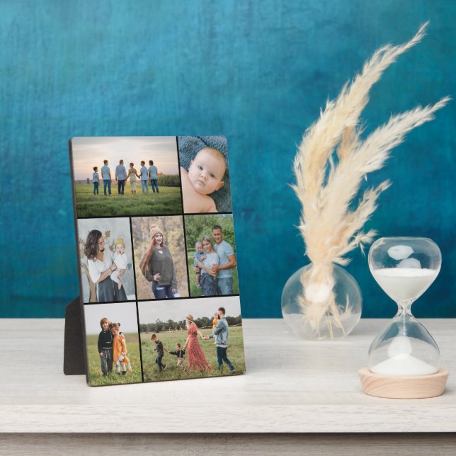 Create Your Own 7 Photo Collage Plaque (Side)