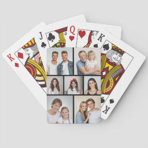 Create Your Own 7 Photo Collage Playing Cards