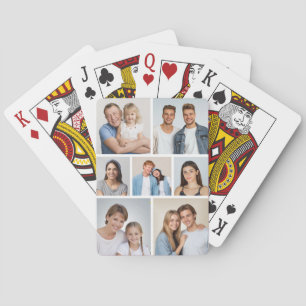 Create Your Own 7 Photo Collage Playing Cards