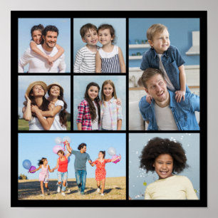 Create Your Own 7 Photo Collage Poster