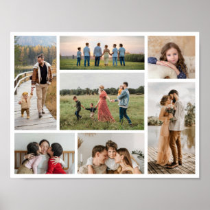 Create Your Own 7 Photo Collage Poster