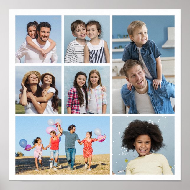  Create Your Own 7 Photo Collage  Poster (Front)