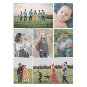 Create Your Own 7 Photo Collage Tablecloth