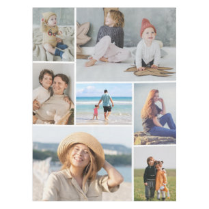 Create Your Own 7 Photo Collage Tablecloth