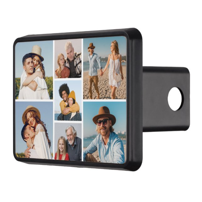 Create Your Own 7 Photo Collage Trailer Hitch Cover (Left)
