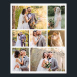 Create Your Own 7 Photo Wedding Collage<br><div class="desc">Design a personalized keepsake with our 'Create Your Own 7 Photo Wedding Collage.' This elegant collage allows you to showcase five cherished photos from your special day, creating a beautiful memory piece. Crafted with high-quality materials and customizable options, it’s the perfect way to celebrate your love story. Ideal as a...</div>